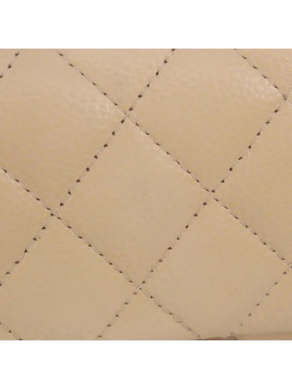 Chanel Beige Caviar Silver Mini Quilted 20 Shoulder Bag